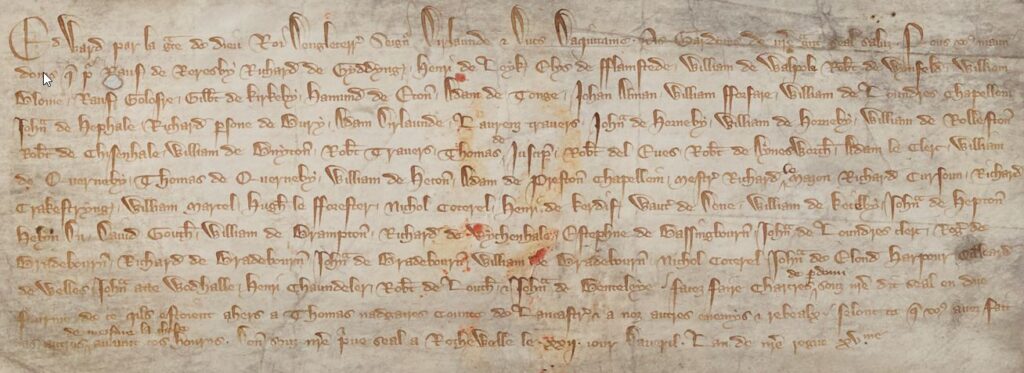 coterel chancery warrant pardon